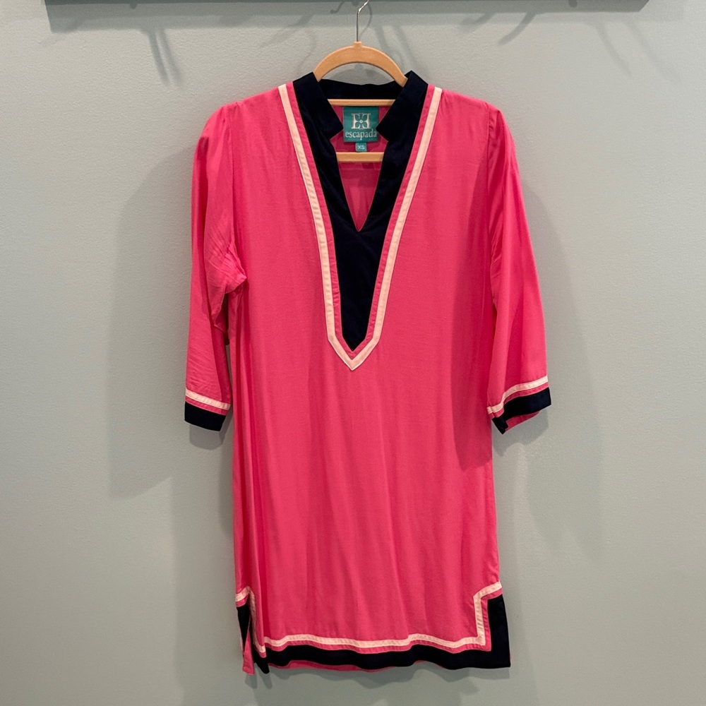 Pink and Navy Tunic Top/Dress
